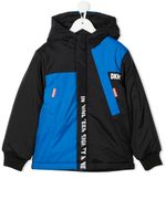 Dkny Kids veste colour block à capuche - Noir