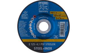 PFERD 69220531 E 125-4,1 PSF STEELOX Afbraamschijf gebogen Diameter 125 mm Boordiameter 22.23 mm RVS, Staal 10 stuk(s)