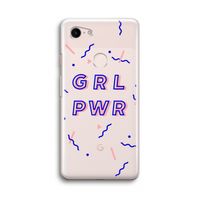 GRL PWR: Google Pixel 3 Transparant Hoesje