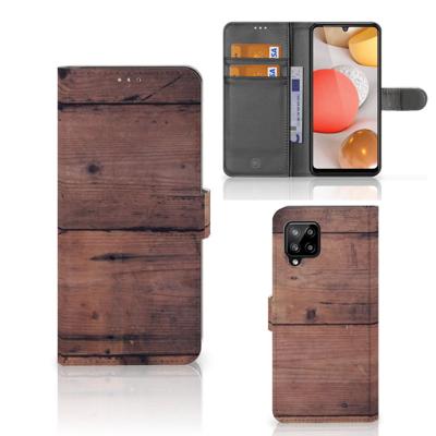 Samsung Galaxy A42 5G | Book Style Case | Old Wood