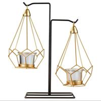 Minimalistische smeedijzeren geurende kaars houder romantisch kaarslicht diner thuis bruiloft rekwisieten ornamenten stijl: XY2005