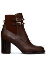 Valentino Garavani bottines à ornements Rockstud - Marron