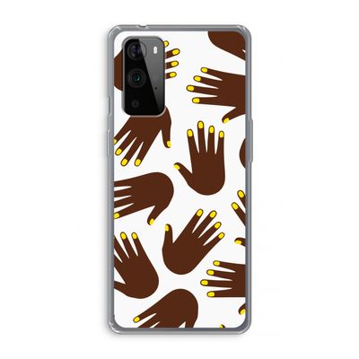 Hands dark: OnePlus 9 Pro Transparant Hoesje