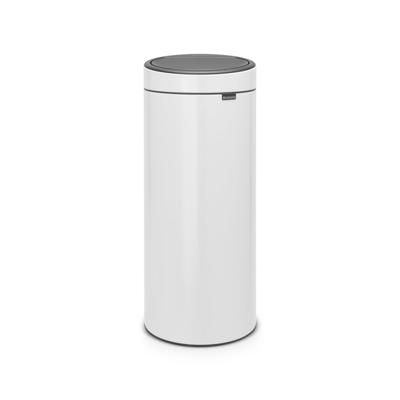 Brabantia Touch Bin Afvalemmer - 30 liter - kunststof binnenemmer - wit 115141
