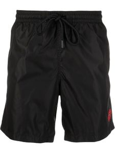 Moncler short de bain à patch logo Spider Man - Noir