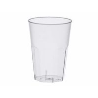 20x Hard plastic frisdrank/water glazen herbruikbaar