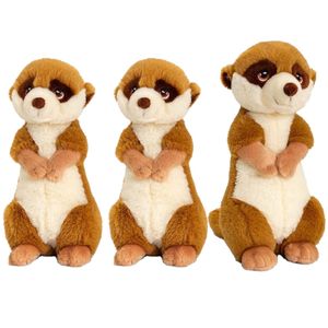 Stokstaartjes familie knuffels set van 3x stuks