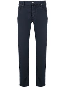 Jacob Cohën pantalon slim à taille mi-haute - Bleu