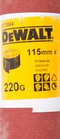 DeWalt Accessoires Schuurpapier, rol 5 meter, 115mm, K220 - DT3584-QZ