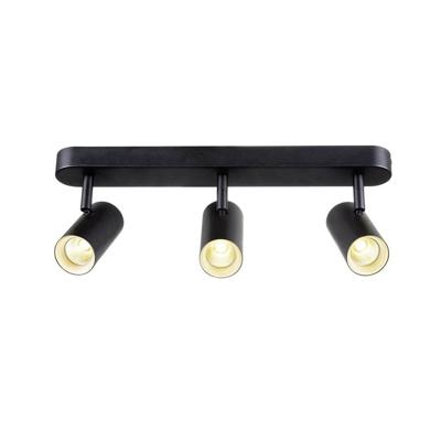 SLV OpbouwspotNoblo zwart 3-lichts 3000K - 1008714