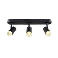 SLV OpbouwspotNoblo zwart 3-lichts 3000K - 1008714