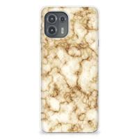 Motorola Edge 20 Lite | TPU | Siliconen hoesje | Marmer Goud