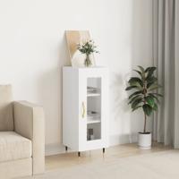Dressoir 34,5x34x90 cm bewerkt hout wit - thumbnail
