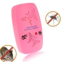 Ultrasoon elektronica insecticide met twee stappen verstelbaar roze (US plug)