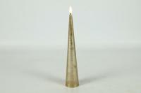 Ledkaars kegel Lyon D 5 cm H 29 cm goud