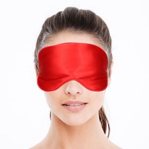 Comfortabel reismasker/ slaapmasker luxe rood   -