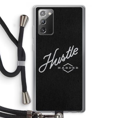 Hustle: Samsung Galaxy Note 20 / Note 20 5G Transparant Hoesje met koord