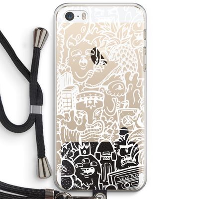 Vexx Mixtape #2: iPhone 5 / 5S / SE Transparant Hoesje met koord