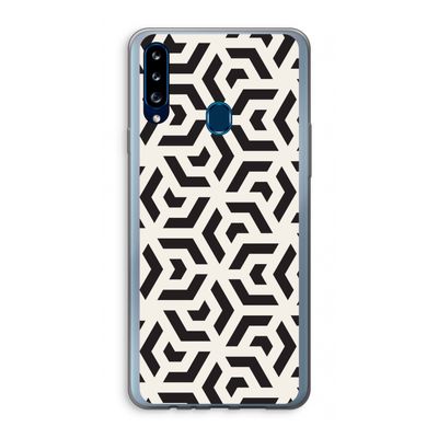Crazy pattern: Samsung Galaxy A20s Transparant Hoesje