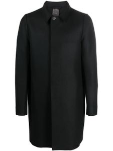 SAPIO manteau en laine mélangée à simple boutonnage - Noir