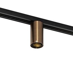 QAZQA Moderne spot donker brons voor railsysteem 1-fase GU10 50mm -