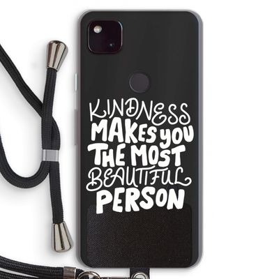 The prettiest: Pixel 4a 5G Transparant Hoesje met koord