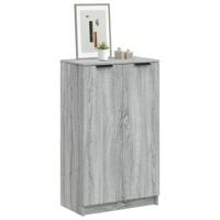 Schoenenkast 59x35x100 cm bewerkt hout grijs sonoma eikenkleur