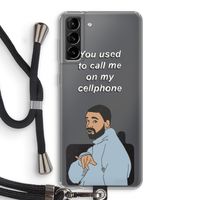 Hotline bling: Samsung Galaxy S21 Plus Transparant Hoesje met koord