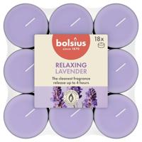 Bolsius geurtheelicht true scents lavender 18 stuks