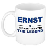 Ernst cadeau mok - man myth legend - naam koffiemok - 300 ml - collega - vaderdag
