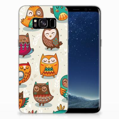 Samsung Galaxy S8 | TPU Hoesje | Vrolijke Uilen