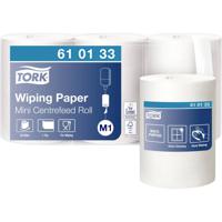 TORK 610133 Multifunctionele papieren doekjes met binnenafroller wit M1 - thumbnail