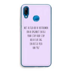 Zelfvertrouwen: Huawei P20 Lite Transparant Hoesje