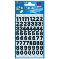 Cijfer etiketten/stickers - zwart - weerbestendig - 122x stuks - 9 mm - stickervellen kantoor/thuis Cijfer etiketten/stickers - zwart - weerbestendig - 122x stuks - 9 mm - stickervellen kantoor/thuis