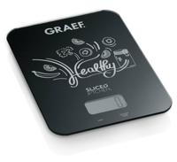 Graef Family Line Zwart Aanrecht Vierkant Elektronische keukenweegschaal