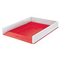 Brievenbak leitz wow a4 wit/rood