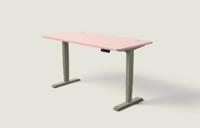 Desktronic HomePro bureau - Olijfgroen / Zachtroze / 160x80 cm