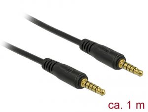 DeLOCK Stereo Jack 3,5 mm 5-Pin (male) > 3,5 mm 5-Pin (male) kabel 1 meter