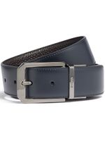 Zegna ceinture réversible en cuir grainé - Bleu - thumbnail