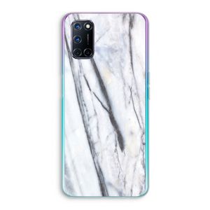 Gestreepte marmer: Oppo A92 Transparant Hoesje