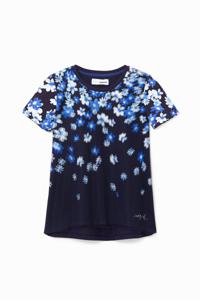 T-shirt met tulen laag - BLUE - 7/8