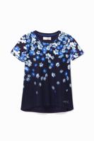 T-shirt met tulen laag - BLUE - 7/8