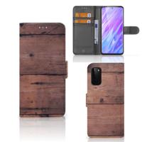 Samsung Galaxy S20 | Book Style Case | Old Wood
