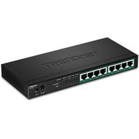 Trendnet TPE-TG83 netwerk-switch Unmanaged Gigabit Ethernet (10/100/1000) Power over Ethernet (PoE) Zwart - thumbnail