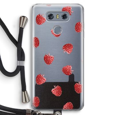 Framboosjes: LG G6 Transparant Hoesje met koord