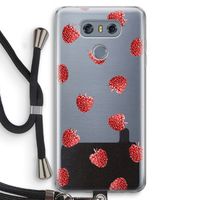 Framboosjes: LG G6 Transparant Hoesje met koord