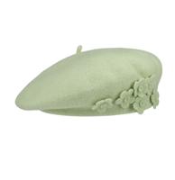 Stetson Barascon Basque Flowers Baret Dusty Groen Stetson Barascon Basque Flowers Baret Dusty Groen