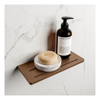 Planchet Mondiaz Easy | Wandmontage | 31x14x1.2 cm | Solid Surface | Rechthoek | Rust