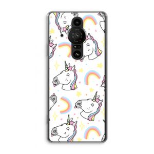 Rainbow Unicorn: Sony Xperia Pro-I Transparant Hoesje
