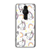 Rainbow Unicorn: Sony Xperia Pro-I Transparant Hoesje